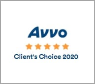 Avvo | 5 Star | Client's Choice 2020