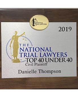 The National Trial Lawyers | Top 40 Under 40 | Civil Plaintiff | Danielle Thompson | 2019
